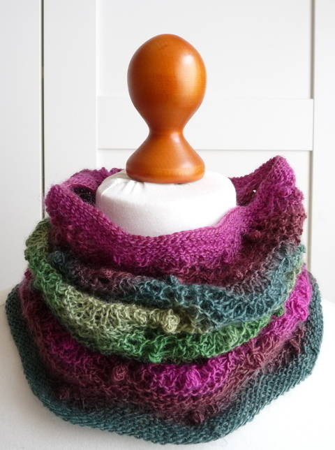 Strickanleitung Loop/Kragen BlätterundBlüten