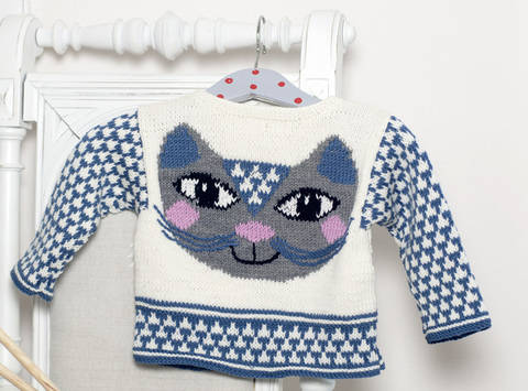 Anton Taddles - Babypullover mit Katzenmotiv