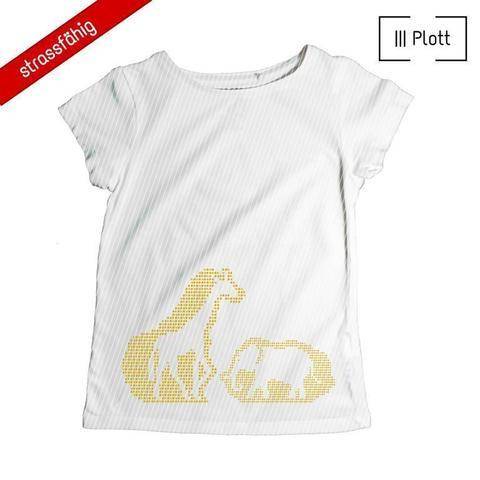 Plotterdatei "Zootiere" | Dotti-Reihe | optional Strass