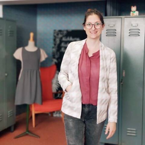 Schnittmuster offener BLAZER SABLE mit großen Seitentaschen