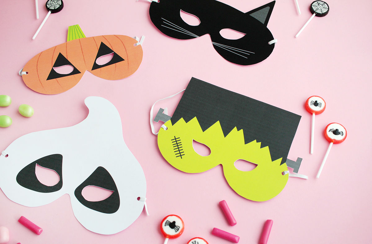 Gratis Printable: Halloween Masken