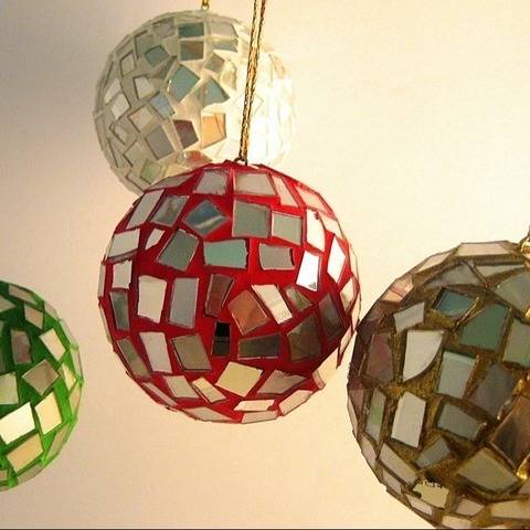 Weihnachtskugeln Dekokugeln Christbaumkugeln Upcycling CDs