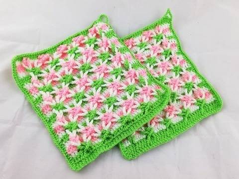 Topflappen 3D Sternenmuster