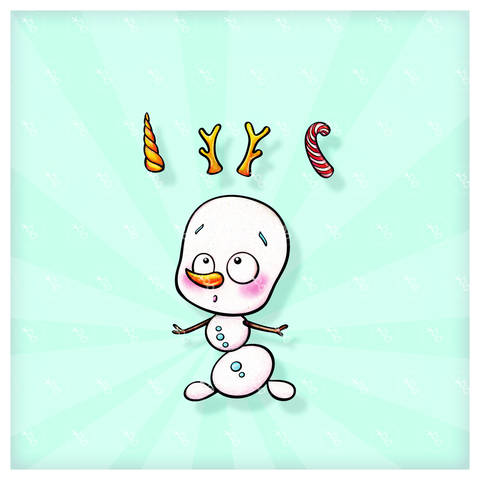 digi stamp set "snowman" no.1