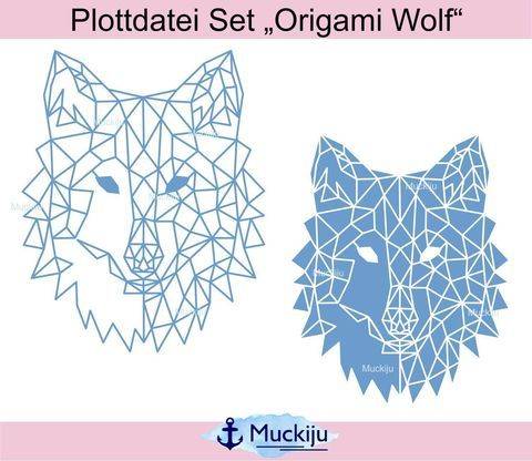 Plottdatei "Origami Wolf"