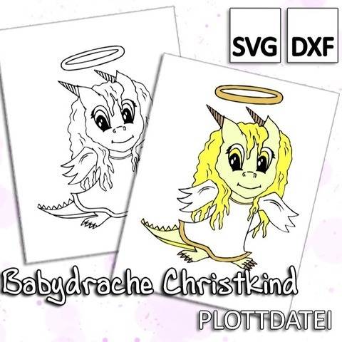 Babydrache Christkind - Plottdatei