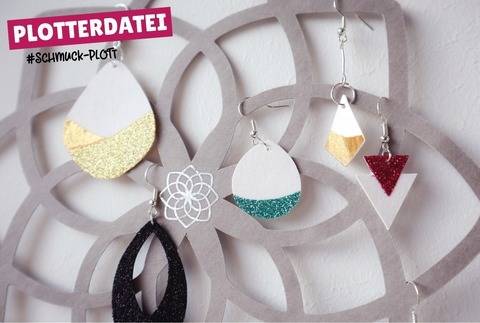 Schmuck Geometrie Kollektion | Plott mit Bastelanleitung