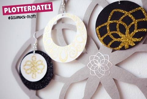 Schmuck Schnörkelei Kollektion | Plott mit Bastelanleitung