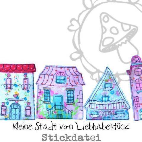 Stickdatei kleine Stadt