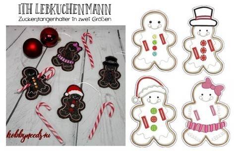 Stickdatei ITH - Gingerbread Lebkuchenmann Gutschein Süßes