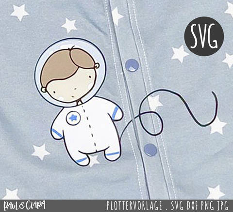 SVG Plottervorlage Astronaut