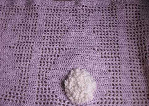 Bunny Filet Blanket, Crochet