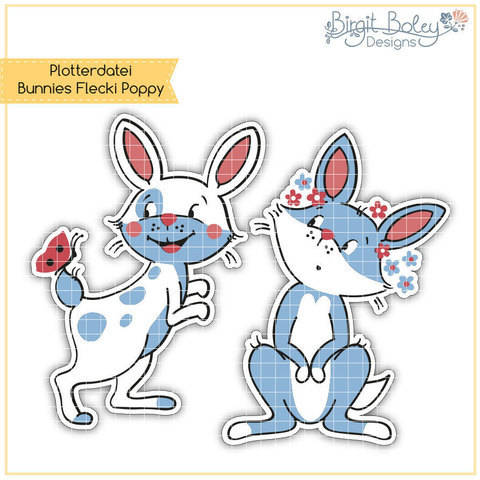 Birgit Boley Designs • Bunnies Flecki Poppy