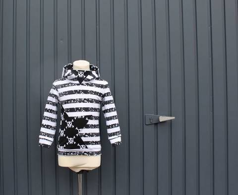 ✂Schnittmuster Mini-Flo ✂ Jungshoodie mit Dreiecks-Kapuze