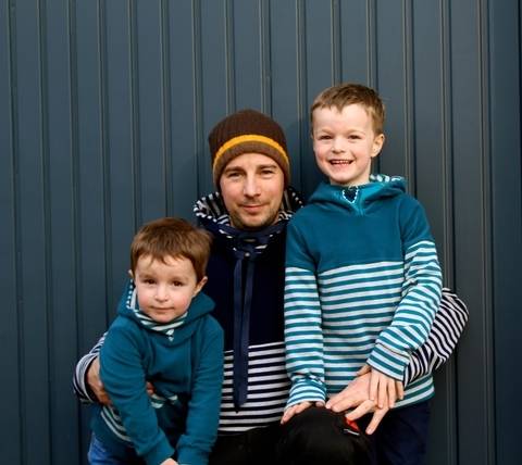 ✂Schnittmuster Florian Flo und Mini-Flo ✂ Hoodie mit Dreiecks-Kapuze