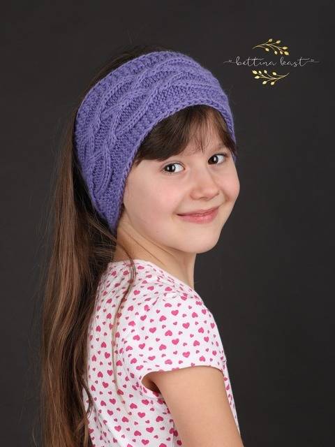 Nurmael Stirnband mit Keltenzopf Strickanleitung