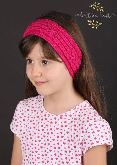 Yzbiel Stirnband mit japanischem Strickmuster Lace