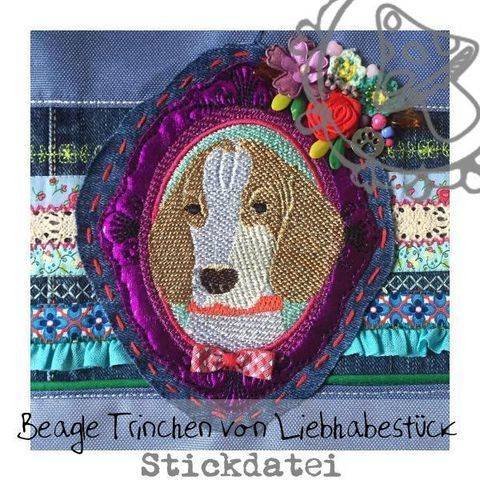 Stickdatei Beagle Trinchen von Liebhabestück