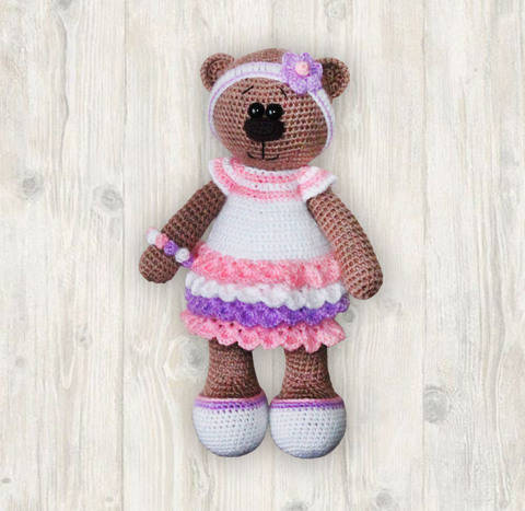 Bianca Bear Crochet Patterm, Amigurumi Bear Pattern