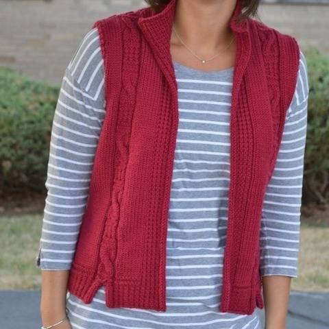 Kensington Vest - knitting pattern