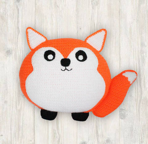 Fox Pillow Cushion Crochet Pattern