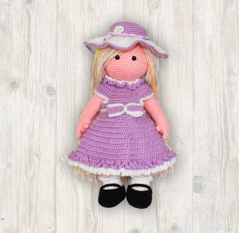 Grace Doll Crochet Pattern, Girl Crochet Pattern