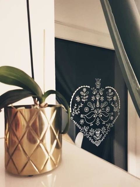 Ebook Malvorlage Kreidemarker Fensterbild "Birdylove"