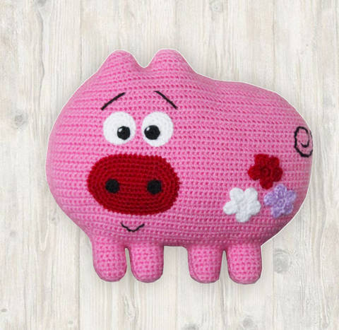 Pig Pillow Crochet Pattern