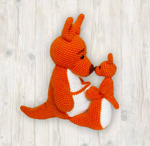 Mother Baby Kangaroo Crochet Pattern