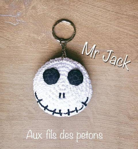 Tutoriel au crochet "L'étrange Noel de Mr Jack" en porte-clé