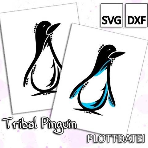 Tribal Pinguin - Plottdatei