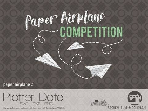 Plotter-Datei "paper airplane" #2