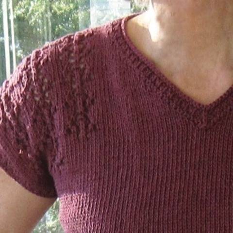 Garden Gate Tee - knitting pattern