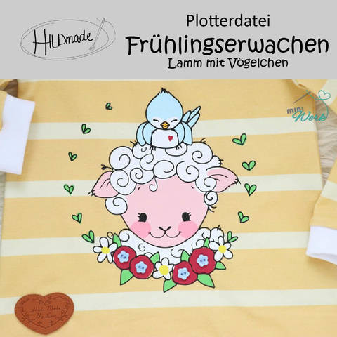 Plotterdatei "Frühlingserwachen - Lamm"