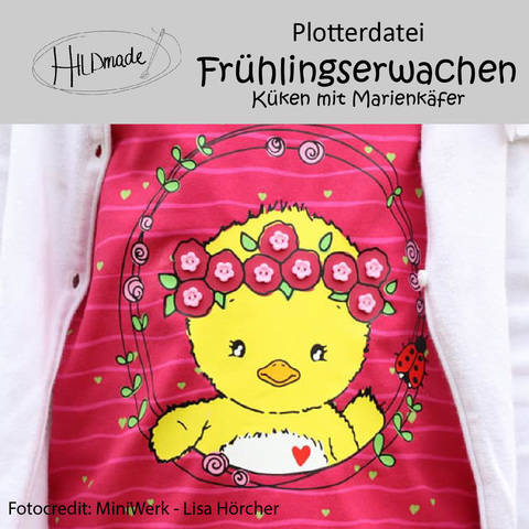 Plotterdatei "Frühlingserwachen - Küken"
