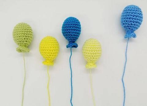 Tutoriel au crochet des ballons de baudruches amigurumis