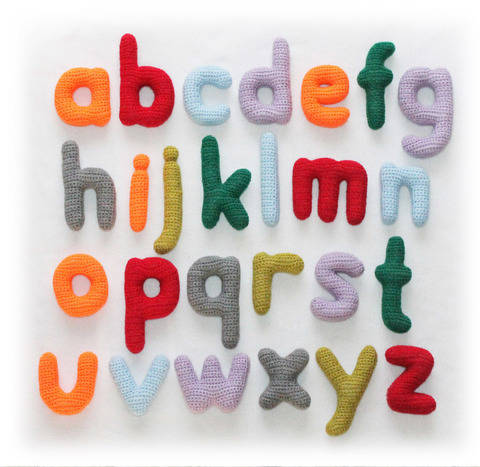 ABC Lowercase Letters Crochet Pattern