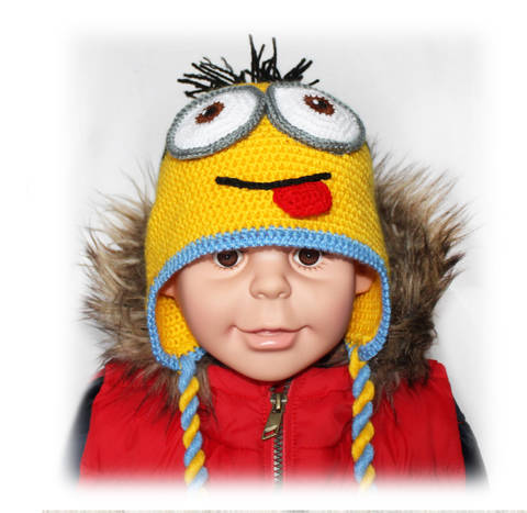 Minion Hat Crochet Pattern, All Sizes
