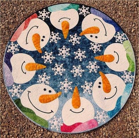 Kisses from Heaven snowman PDF quilt pattern