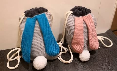 Hasen Rucksack Häkelanleitung