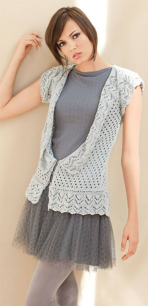 Jacke mit Rüschenblenden