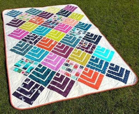 Jelly On Point - Nähanleitung Quilt Patchwork Decke