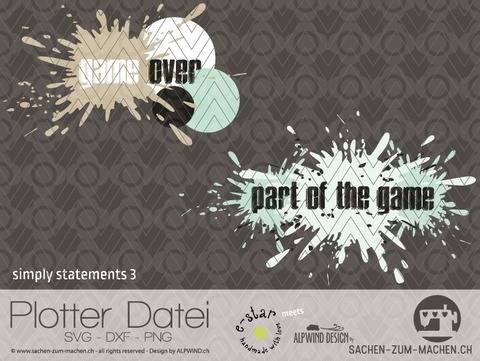 Plotter-Datei "simply statements" #3