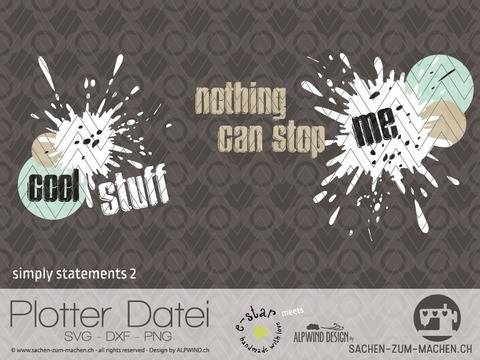 Plotter-Datei "simply statements" #2
