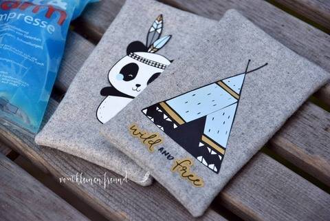 Plottervorlage Boho Panda SET