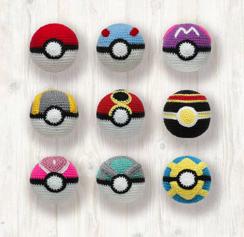 Pokemon Balls Crochet Pattern