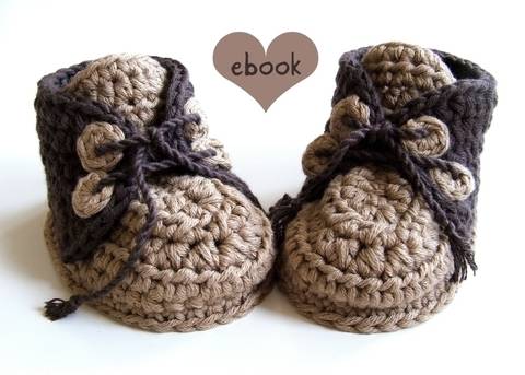 ❤ Häkelanleitung ❤ Brownie Baby Booties