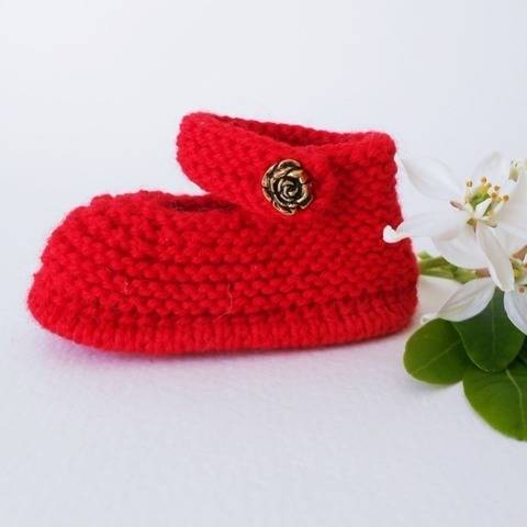 Chaussons babies naissance - tutoriel tricot bébé PDF