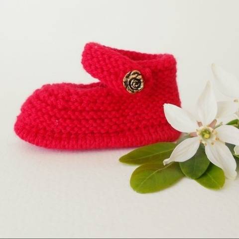 Chaussons babies 3 mois - tutoriel tricot bébé PDF