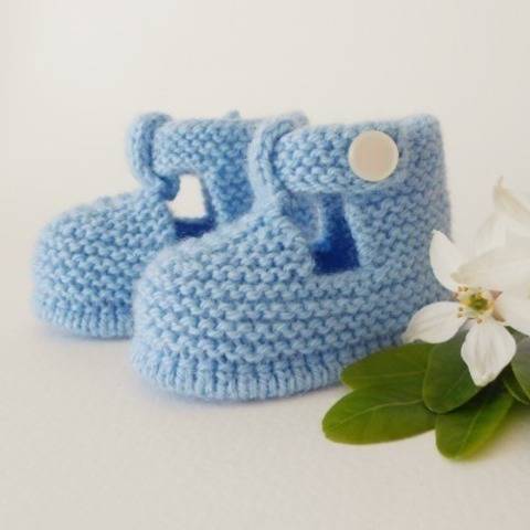 Chaussons Salomé naissance - tutoriel tricot bébé PDF